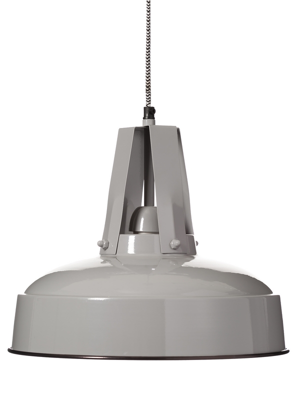 Vintage kovové svietidlo - lampa, FLUX GRAY pr.34cm
