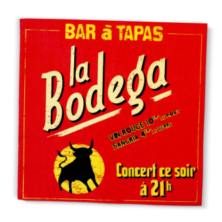 Servítky 20ks "Bodega" 33x33 cm, papier
