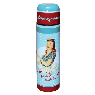 Termoska "Miss Fifties" 7x24 cm - 500 ml, plech