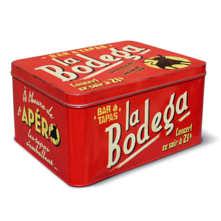 Dóza na sušienky "Bodega" 25x20x13 cm, plech