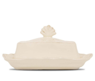 Maselnička malá Provence Ivory, vidiecka keramika 9x16x14