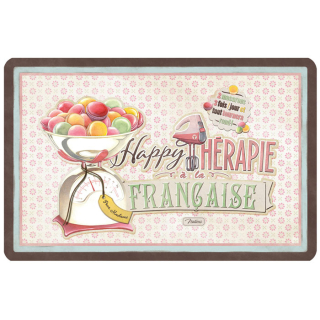 Podložka na stôl - prestieranie "Happy thérapie Macarons" 43.5x28.5 cm, pvc