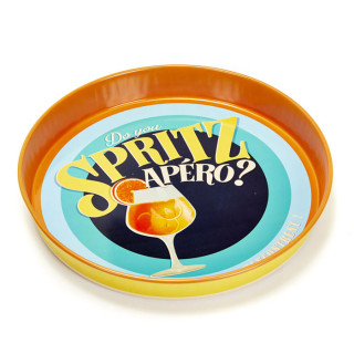 Servírovací podnos okrúhly "Spritz" D 34 x H 5 cm, plech