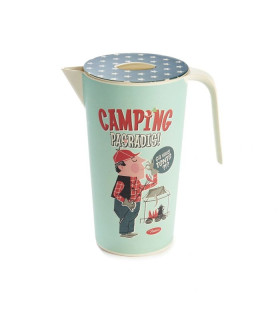 Džbán "Camping pas un radis" D 17,5 x D 12 x H 22,8 cm - 1,7L, bambus