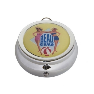 Kabelkový, plážový popolník "Beau Rivage" 7x3 cm, kov
