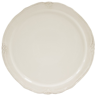 Tanier veľký servírovací ohrúhly Provence Ivory, vidiecka keramika 2,5x38,5x38,5