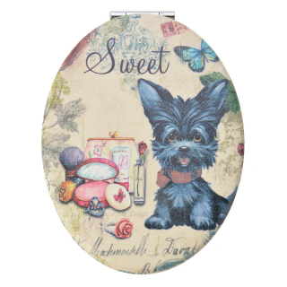 Zrkadielko kabelkové otváracie "Sweet", 9x7 cm