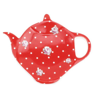 Miska na citrón a čaj "Elegant red", porcelán
