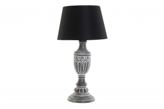 Stolná lampa s tienidlom, hnedá s patinou, 23x44 cm
