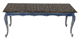 Konferenčný stolík s klenutými nohami, 120x50x47 cm