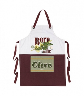 Zástera "Born to be olive" 80x57 cm - 210 g, bavlna