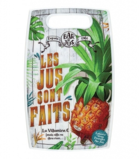 Doska na krájanie "Les jus sont faits" 37 x 23 x H 1,2 cm, plast