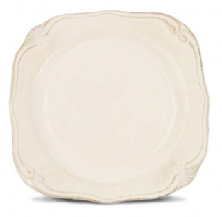 Tanier dezertný Provence Ivory, vidiecka keramika, 2x20x20