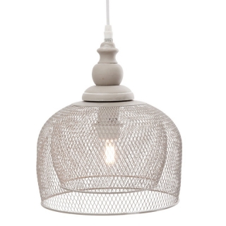 Závesná svietidlo - lampa stropná, kovová sieť, Ø23x30cm